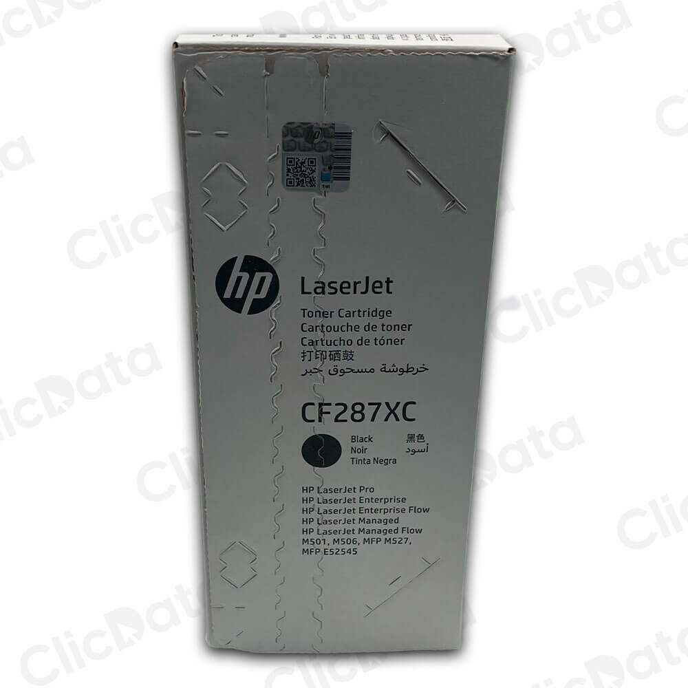 Toner HP 87XC CF287XC 18.000 pag M506, M501,M527 Original