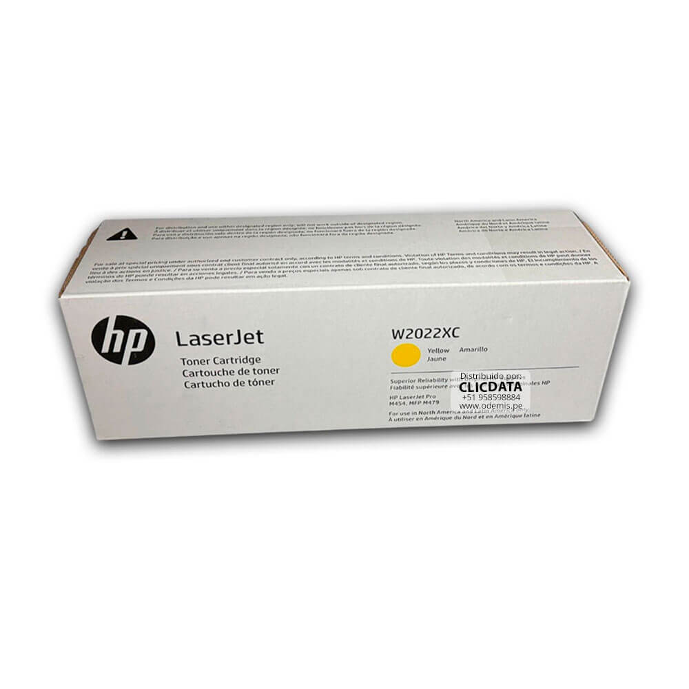 Toner HP 414XC W2022XC Yellow M454, M479, M455, M480 6.000 pag