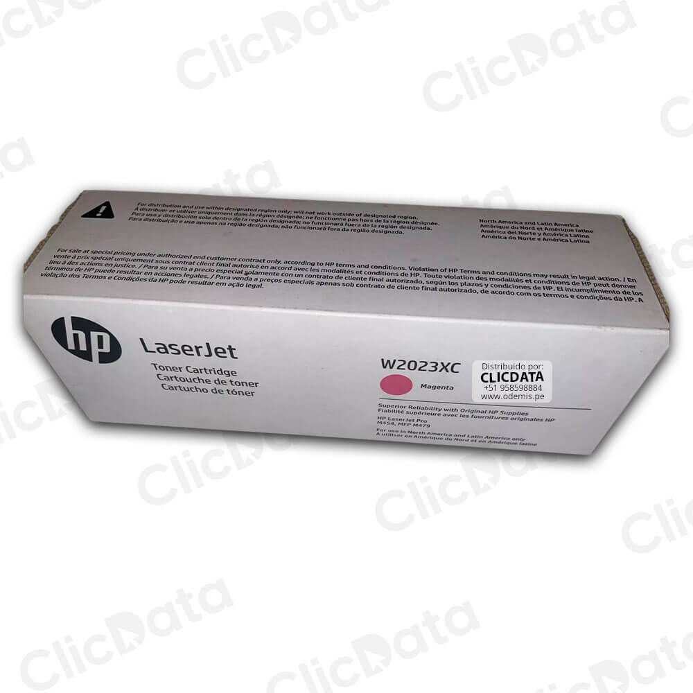 Toner HP 414XC W2023XC Magenta M455, M479, M480, M454 6.000 pag