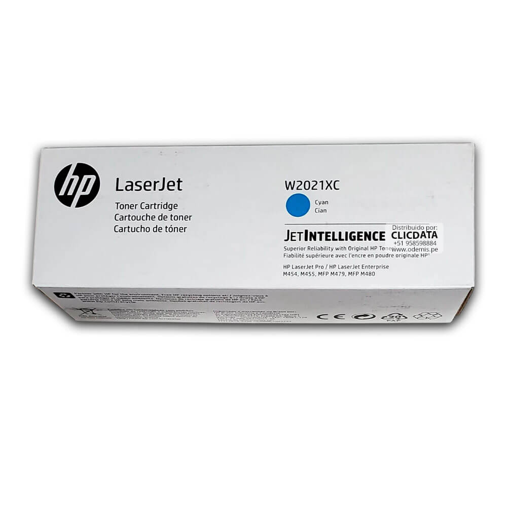 Toner HP 414XC W2021XC Cian M455, M479, M480, M454 6.000 pag