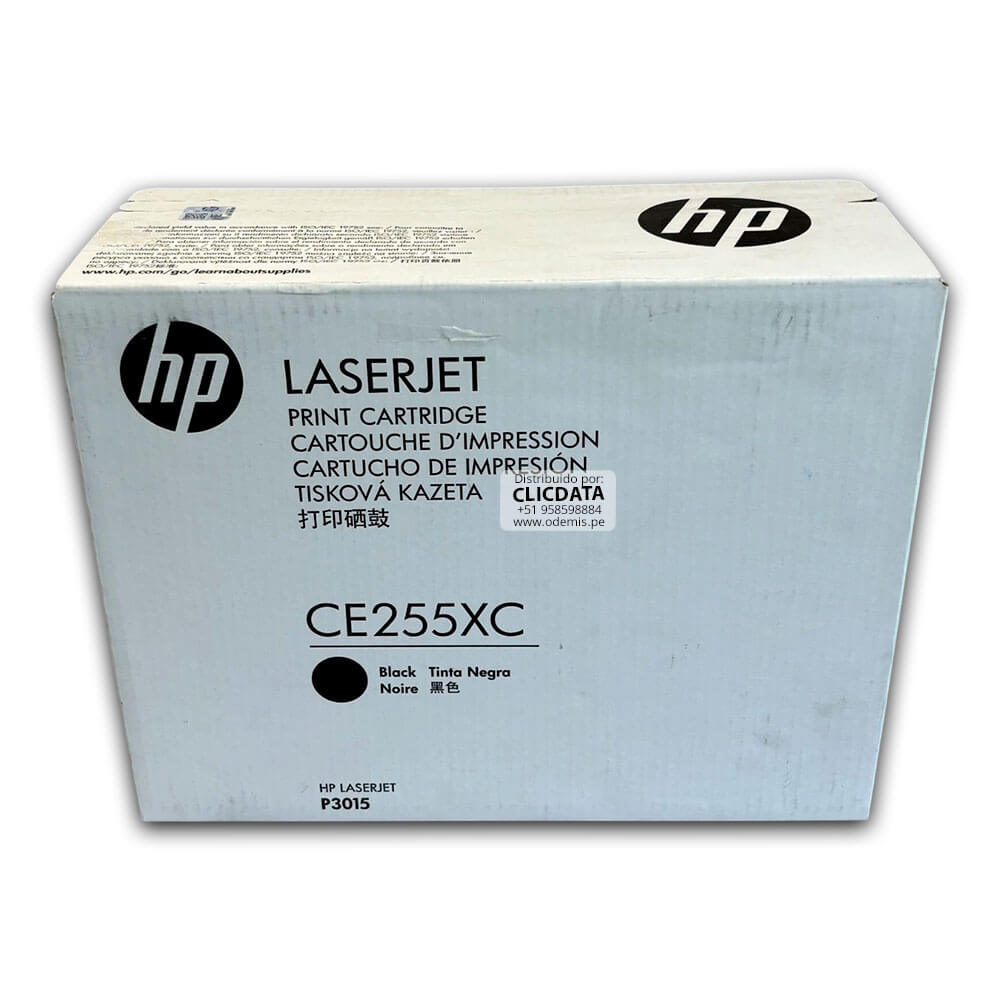Toner HP 55XC CE255XC Negro M525dn, P3015 12.500 pag, Original