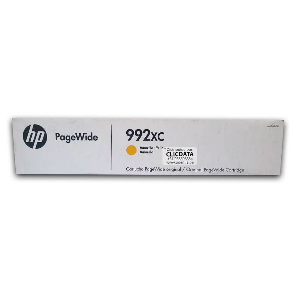 Tinta HP 992XC M0K26XC Yellow P77740Dw, 77750Z 16,000 pag