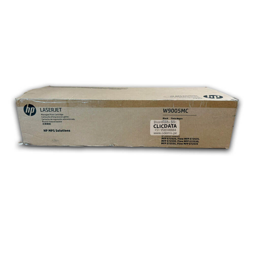 Toner HP W9005MC Negro E72530Dn, E72525Dn, E72535Dn 48,000 pag