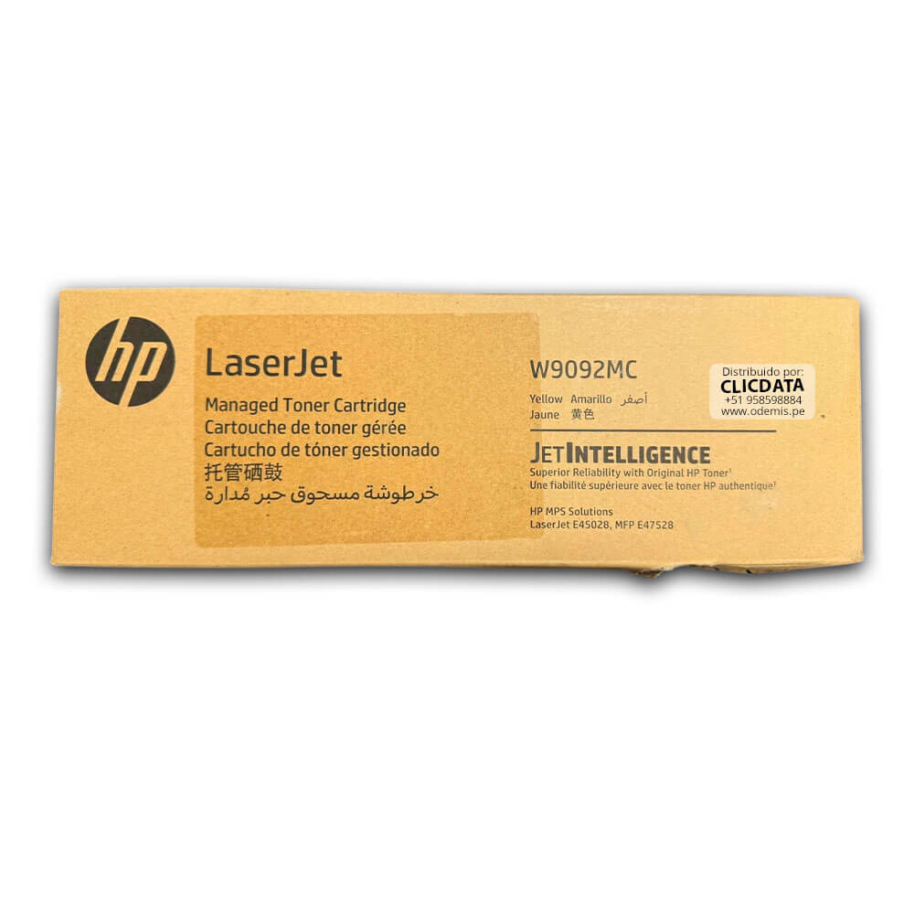Toner Hp W9092MC Yellow E47528, E45028 28,000 pag, Original