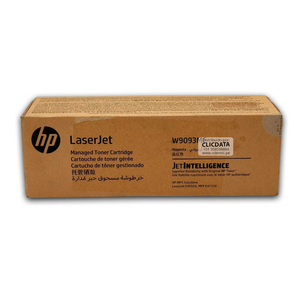 Toner Hp W9093MC Magenta E47528, E45028 28,000 pag, Original
