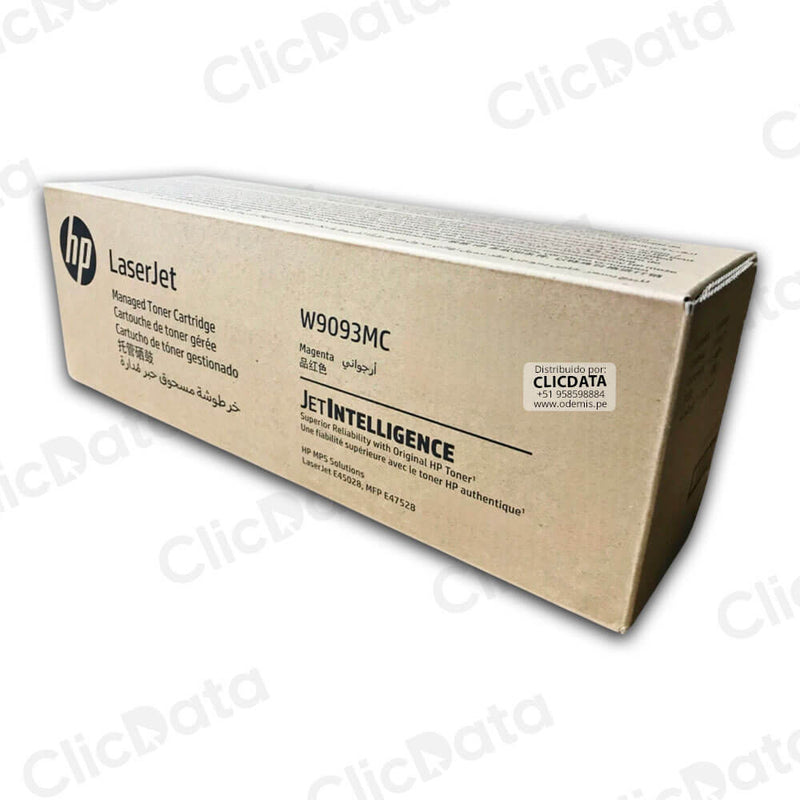 Toner Hp W9093MC Magenta E47528, E45028 28,000 pag, Original