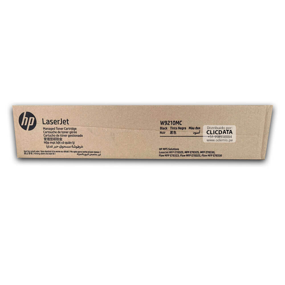 Toner Hp W9210MC Negro E78330, E78323, E78325 29,000 pag