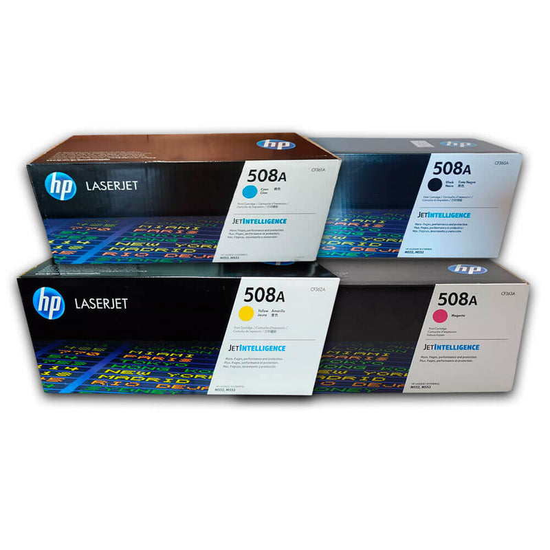 Toner Hp 508A M553, M577, M552 Pack Completo Original