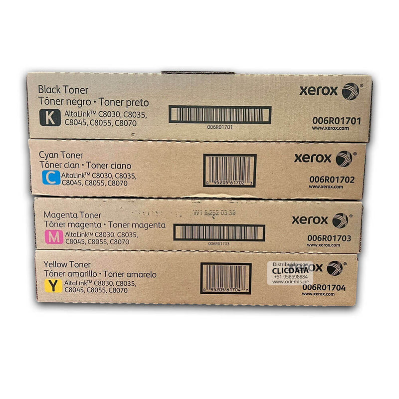 Toner Xerox AltaLink C8030, C8035, C8055, C8045, C8070 Pack Completo