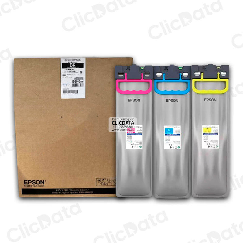 Tinta Epson T05B Pro WF-C878R, WF-C879R CYMK kit Original