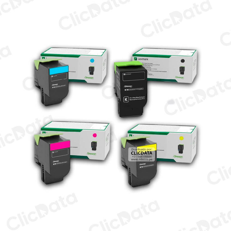 Toner Lexmark 78C4U CS521DN, CS622, CX625, CX522 pack Original