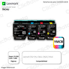 Toner Lexmark 78C4U CS521DN, CS622, CX625, CX522 pack Original