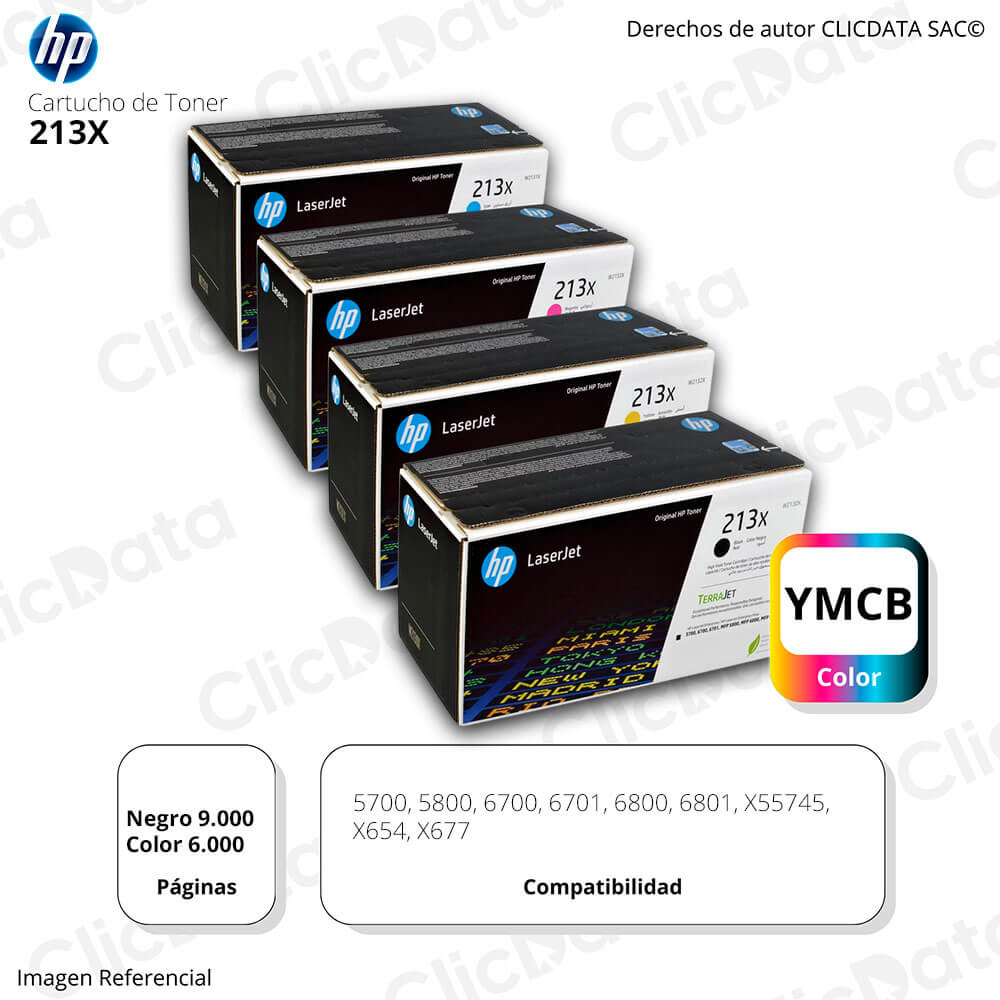 Toner HP 213X LaserJet 5700, 5800, 6700, 6800 kit Original