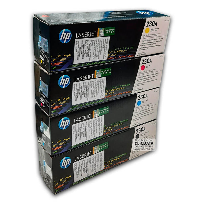 Toner HP 230A (W2300A, W2301A, W2302A, W2303A) kit Original