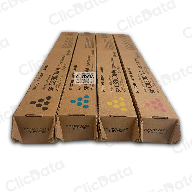 Toner Ricoh SP C830DNA , SP C831DN Juego Completo