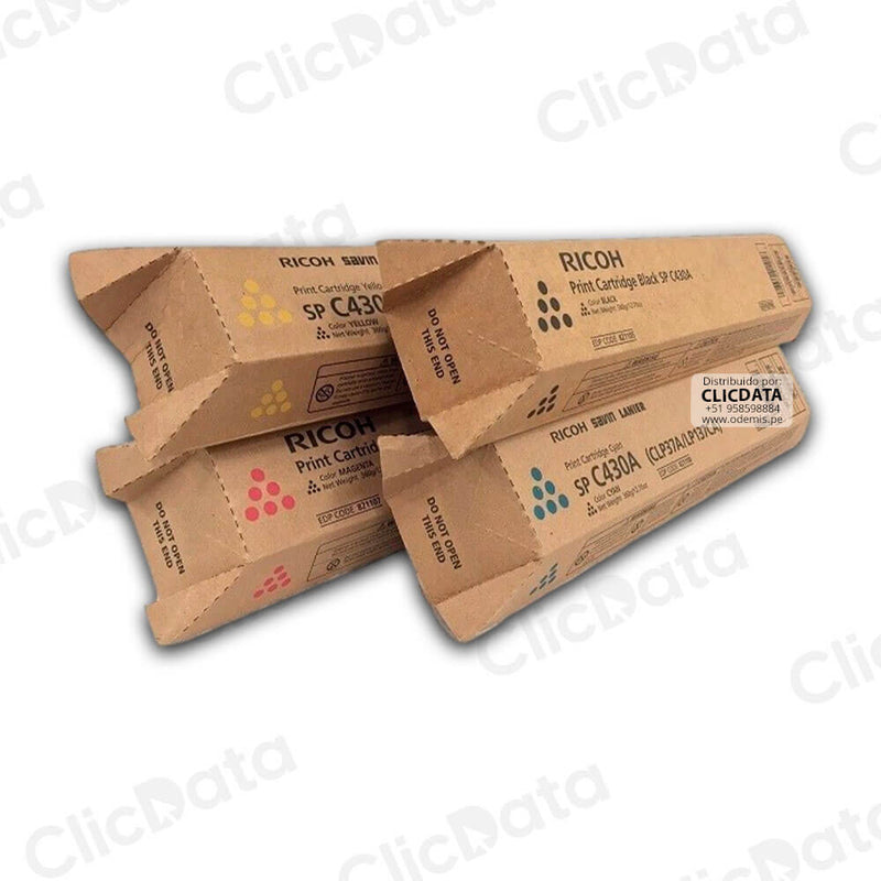 Toner Ricoh SP C430A, C431Dn, C440Dn kit Completo Original
