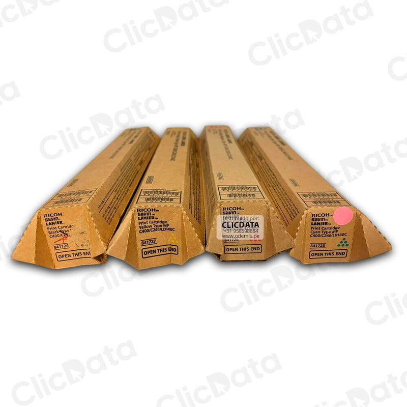 Toner Ricoh MP C300,MP C400, MP C401 pack Completo Original