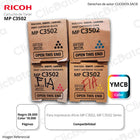 Toner Ricoh MP C3502, MP C3003, Kit Completo Original