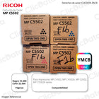 Toner Ricoh MP C5502, MP C4502 Kit Completo Original