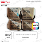 Toner Ricoh MP C406, MP C407, MP C306, MP C307 Kit Completo