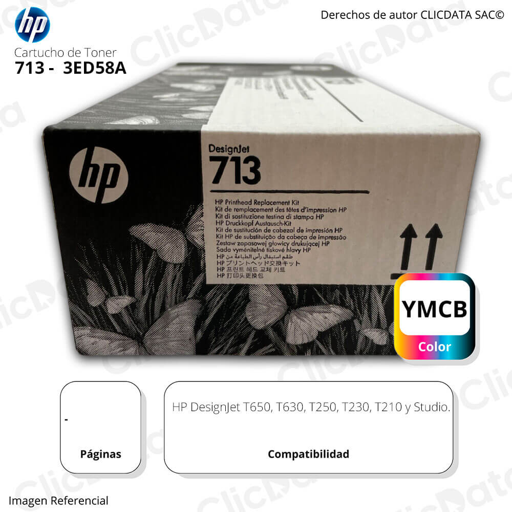 Cabezal HP (713) 3ED58A T210, T230, T250, T630, T650 Original