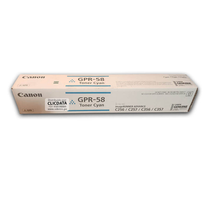 Toner Canon GPR-58 Cian C357iF, C356iF 18,000 pág Original