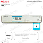 Toner Canon GPR-58 Cian C357iF, C356iF 18,000 pág Original