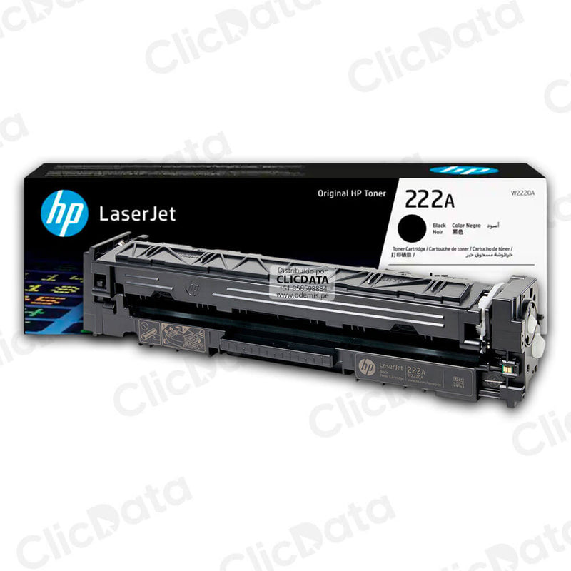Toner HP 222A W2220A Negro 1,300 Pág. 3201