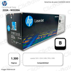 Toner HP 222A W2220A Negro 1,300 Pág. 3201