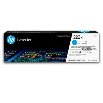 Toner Hp 222X W2221X Cyan 3201, 3388, 3303 2,500 pag Original