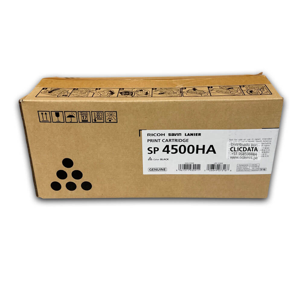 Toner Ricoh 407316 Negro 4510DN, SP 4500HA 12,000 pag Original