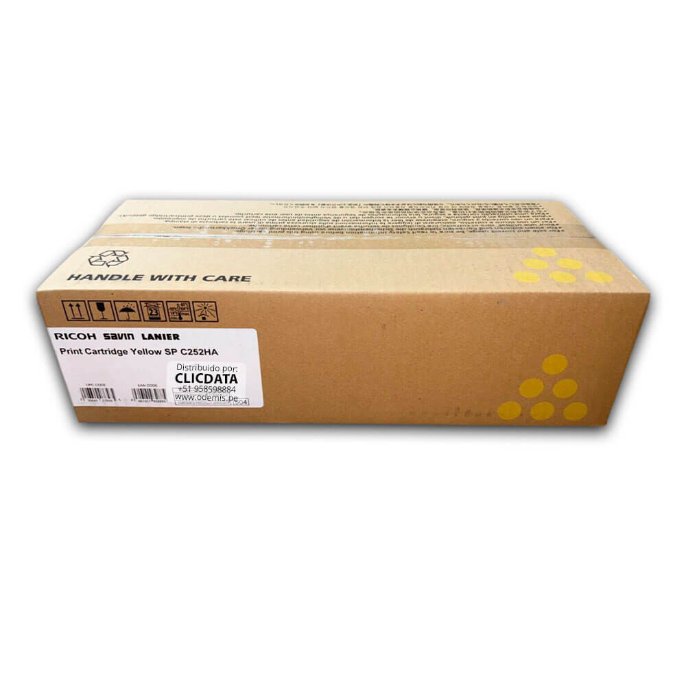 Toner Ricoh 407656 Yellow C262DN, SP C252DN 6,000 pag Original