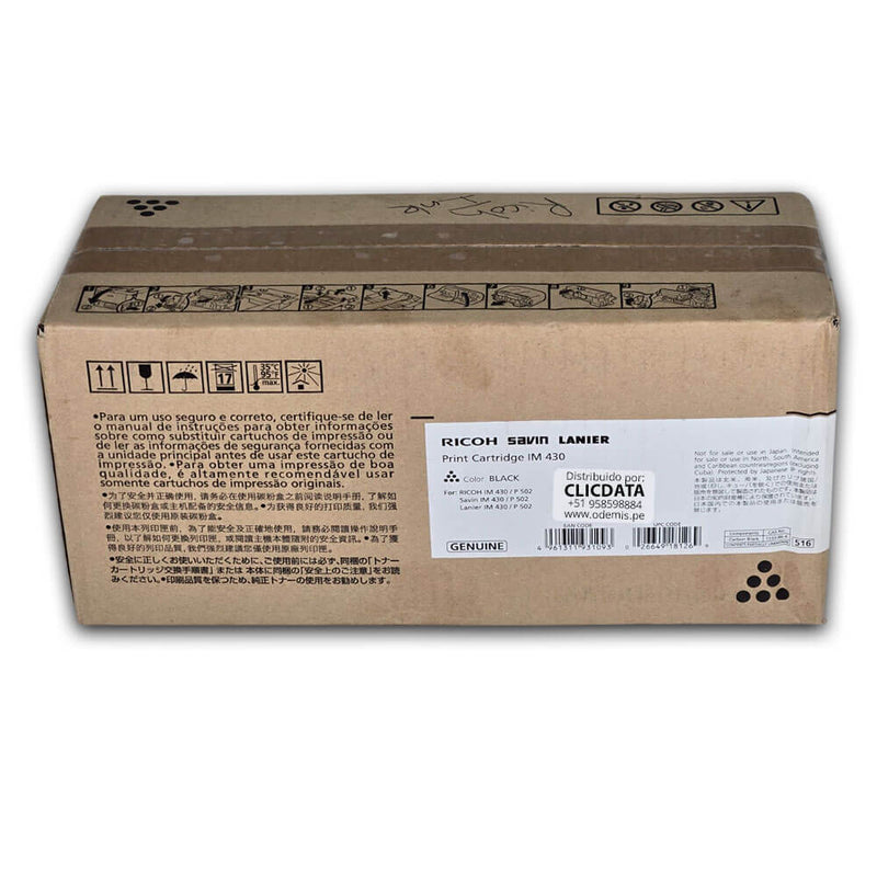 Toner Ricoh 418126 Negro IM430, P502 6,500 pag Original