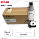 Toner Ricoh 820076 Negro Mp SP8200A 36,000 pag Original