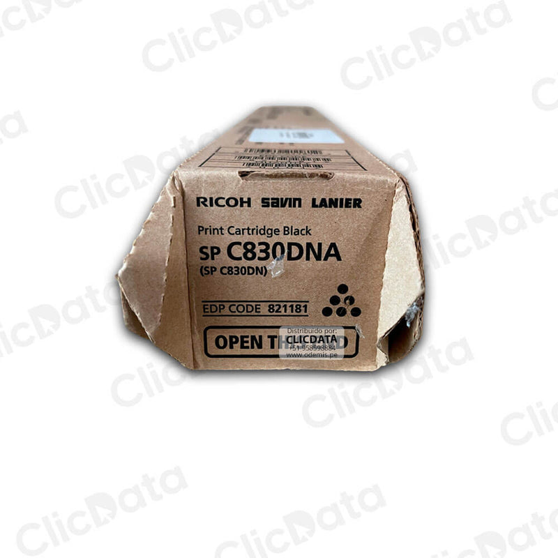 Toner Ricoh 821181 Negro C831DN, SP C830DNA 20,000 pag Original