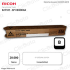 Toner Ricoh 821181 Negro C831DN, SP C830DNA 20,000 pag Original