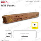 Toner Ricoh 821182 Yellow C831DN, SP C830DNA 16,000 pag Original