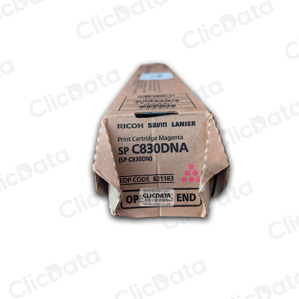 Toner Ricoh 821183 Magenta C831DN, SP C830DNA 16,000 pag Original