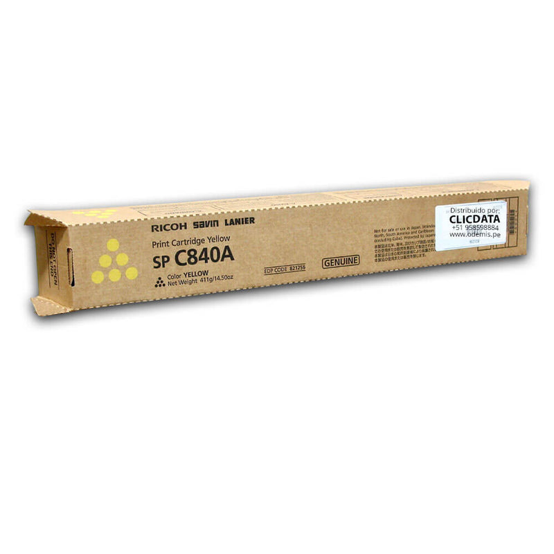 Toner Ricoh 821256 Yellow C842dn, SP C840A 34,000 pag Original