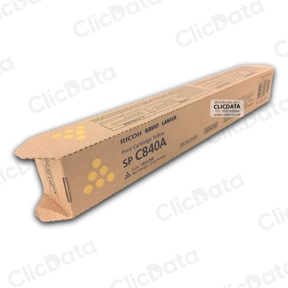 Toner Ricoh 821256 Yellow C842dn, SP C840A 34,000 pag Original