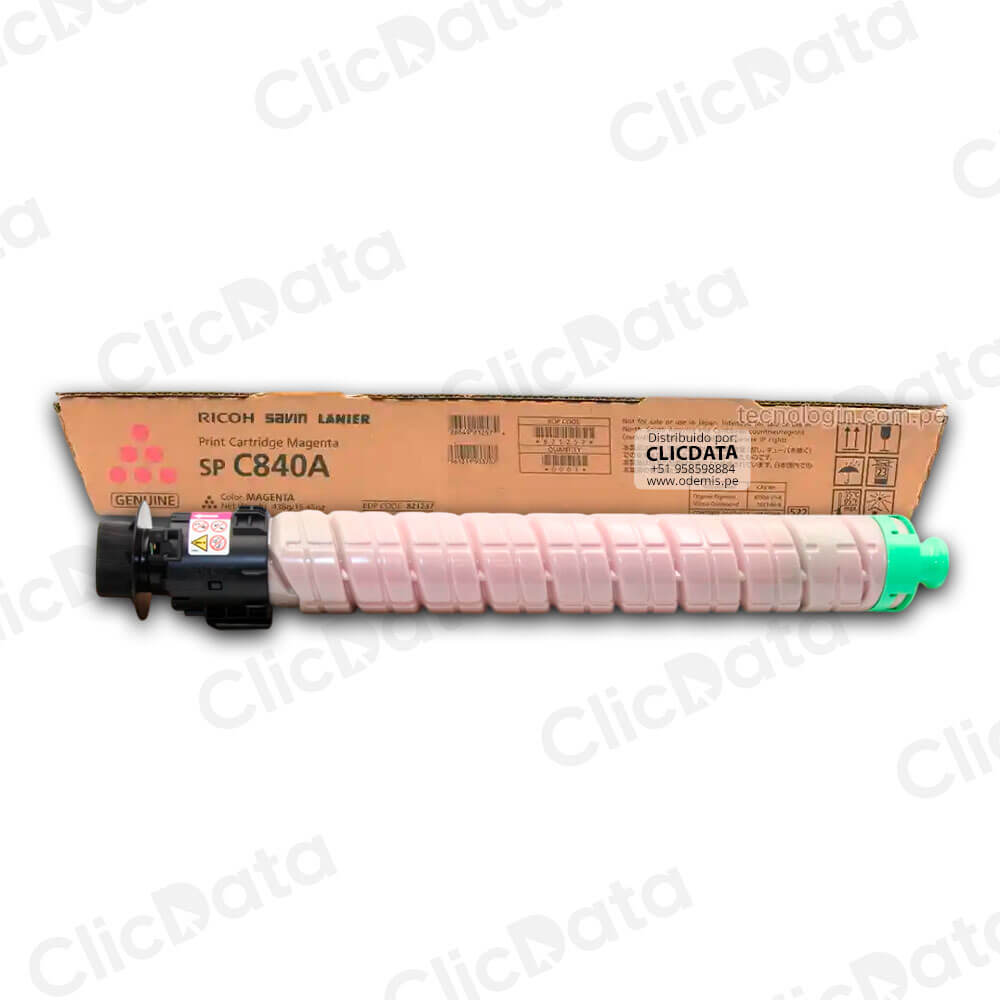 Toner Ricoh 821257 Magenta C842dn, SP C840A 34,000 pag Original