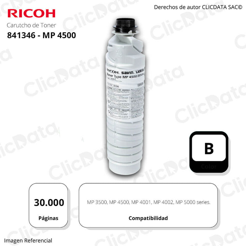 Toner Ricoh 841346 Negro LD335, MP 4500 30,000 pag Original