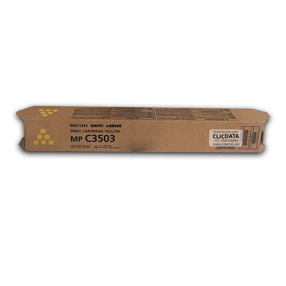 Toner Ricoh 841814 Yellow MP C3003, C3503, C3504, C3004 Original