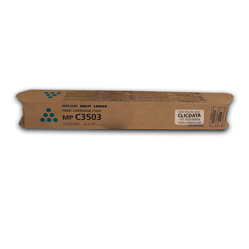 Toner Ricoh 841816 Cyan MP C3003, C3503, C3504, C3004 Original