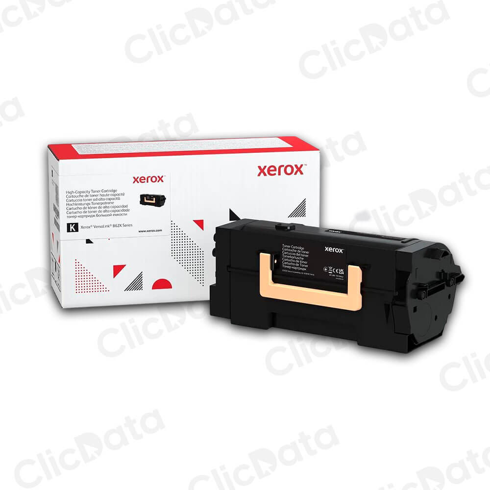 Toner Xerox 006R04672 Negro B625, B620 25.000 Pág Original