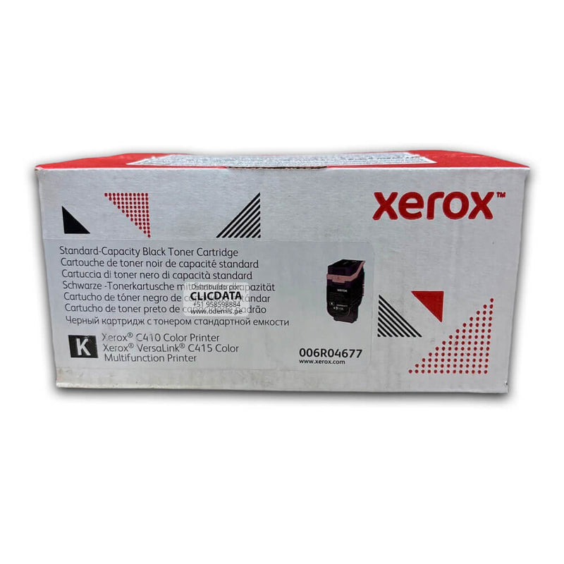 Toner Xerox 006R04677 Negro C415, C410 2,400 Pág Original