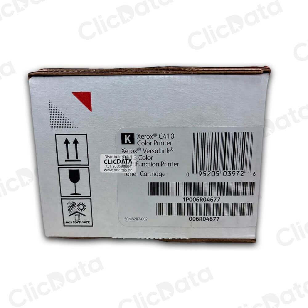 Toner Xerox 006R04677 Negro C415, C410 2,400 Pág Original