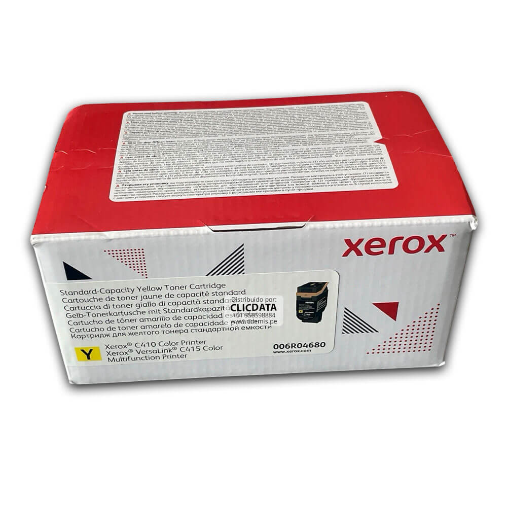 Toner Xerox 006R04680 Yellow C415, C410 2,000 Pág Original