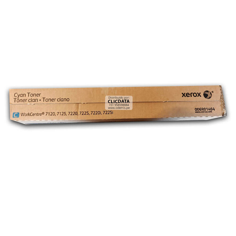 Toner Xerox 006R01464 Cyan 7125, 7220, 7120, 7225 15,000 pág