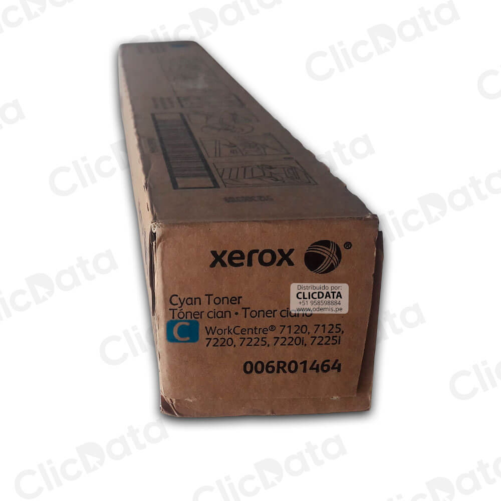 Toner Xerox 006R01464 Cyan 7125, 7220, 7120, 7225 15,000 pág